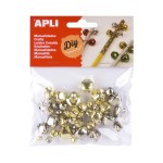 Compra Apli Pack con 40 campanellini oro e argento - Misu... Apli Pack con 40 campanellini oro e argento - Misu...