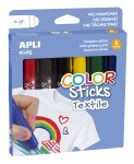 Compra Apli Color Sticks Textile - Confezione da 6 unità... Apli Color Sticks Textile - Confezione da 6 unità...