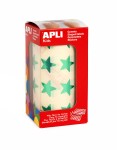 Compra Apli Gomets Metallic Green Star - Misura 19,5 mm -... Apli Gomets Metallic Green Star - Misura 19,5 mm -...