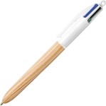 Compra Penna a sfera retrattile Bic stile legno 4 colori ... Penna a sfera retrattile Bic stile legno 4 colori ...