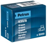 Compra Petrus Scatola da 5000 Graffette in Rame 530/8 per... Petrus Scatola da 5000 Graffette in Rame 530/8 per...