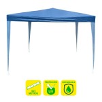 Compra Tenda in rafia Sungarden Steel 3x3m - Blu Tenda in rafia Sungarden Steel 3x3m - Blu
