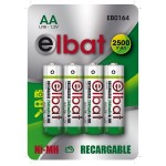 Compra Elbat Confezione da 4 batterie ricaricabili LR6 AA... Elbat Confezione da 4 batterie ricaricabili LR6 AA...