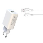 Compra XO L85D Power Charger 18W + Cavo Lightning - Ricar... XO L85D Power Charger 18W + Cavo Lightning - Ricar...