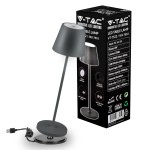 Compra V-TAC Lampada LED da Tavolo 2W Colore Grigio in Al... V-TAC Lampada LED da Tavolo 2W Colore Grigio in Al...