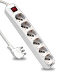 Compra V-TAC Multipresa con Cavo 1,5m 6 Prese 10/16A 2P+T... V-TAC Multipresa con Cavo 1,5m 6 Prese 10/16A 2P+T...