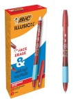 Compra BIC Illusion Rosso Penna a sfera Medio 1 pz BIC Illusion Rosso Penna a sfera Medio 1 pz