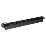 Compra Multipresa Da Rack 19" Con 6 Prese Universali ... Multipresa Da Rack 19" Con 6 Prese Universali ...