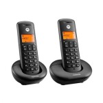 Compra Motorola E202 Duo Telefono DECT Nero Motorola E202 Duo Telefono DECT Nero