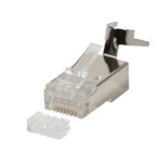 Compra Plug Rj45 Schermato Per Cavo Solido O Flessibile C... Plug Rj45 Schermato Per Cavo Solido O Flessibile C...