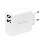 Compra Adattatore Di Corrente Con 2 Porte Usb 12W Bianco Adattatore Di Corrente Con 2 Porte Usb 12W Bianco