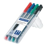 Compra Staedtler Lumocolor 318 WP4 marcatore permanente P... Staedtler Lumocolor 318 WP4 marcatore permanente P...