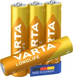 Compra Batteria Ministilo Aaa Lr03 Long Life 1,5V 4Pz Varta Batteria Ministilo Aaa Lr03 Long Life 1,5V 4Pz Varta