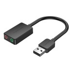 Compra Scheda audio esterna USB a 2 porte 0,15 M Nera Scheda audio esterna USB a 2 porte 0,15 M Nera