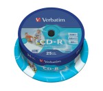 Compra Verbatim Cd-R 52X 700Mb 25Pk Ops Spindle Wide Prin... Verbatim Cd-R 52X 700Mb 25Pk Ops Spindle Wide Prin...