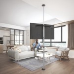 Compra Asta Supporto Per Tv Pavimento-Soffitto Per Monito... Asta Supporto Per Tv Pavimento-Soffitto Per Monito...