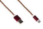 Compra *Cavo Usb-C Mt 1 Guaina Intrecciata Colore Rosso/Oro *Cavo Usb-C Mt 1 Guaina Intrecciata Colore Rosso/Oro