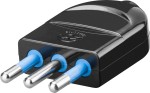 Compra Spina Italiana Tripolare 10 A Colore Nero Spina Italiana Tripolare 10 A Colore Nero