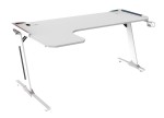 Compra Tavolo Cortek Gaming L-Shape Rgb 160Cm White Tavolo Cortek Gaming L-Shape Rgb 160Cm White
