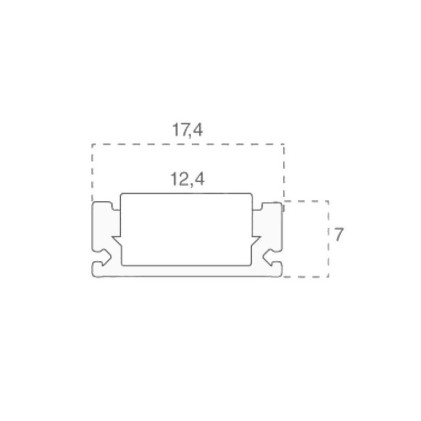 V-Tac VT-8113 Profilo in Alluminio per Strisce LED