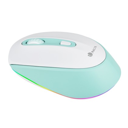 NGS SMOG MINT-RB mouse Ambidestro Wireless a RF + Bluetooth Ottico 2400 DPI  - Wireless - Esseshop - Il tuo Partner in Informatica, PC e Networking