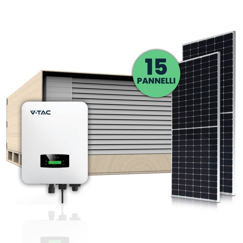 V Tac Kit Fotovoltaico Kw Kw Con Pannelli Solari