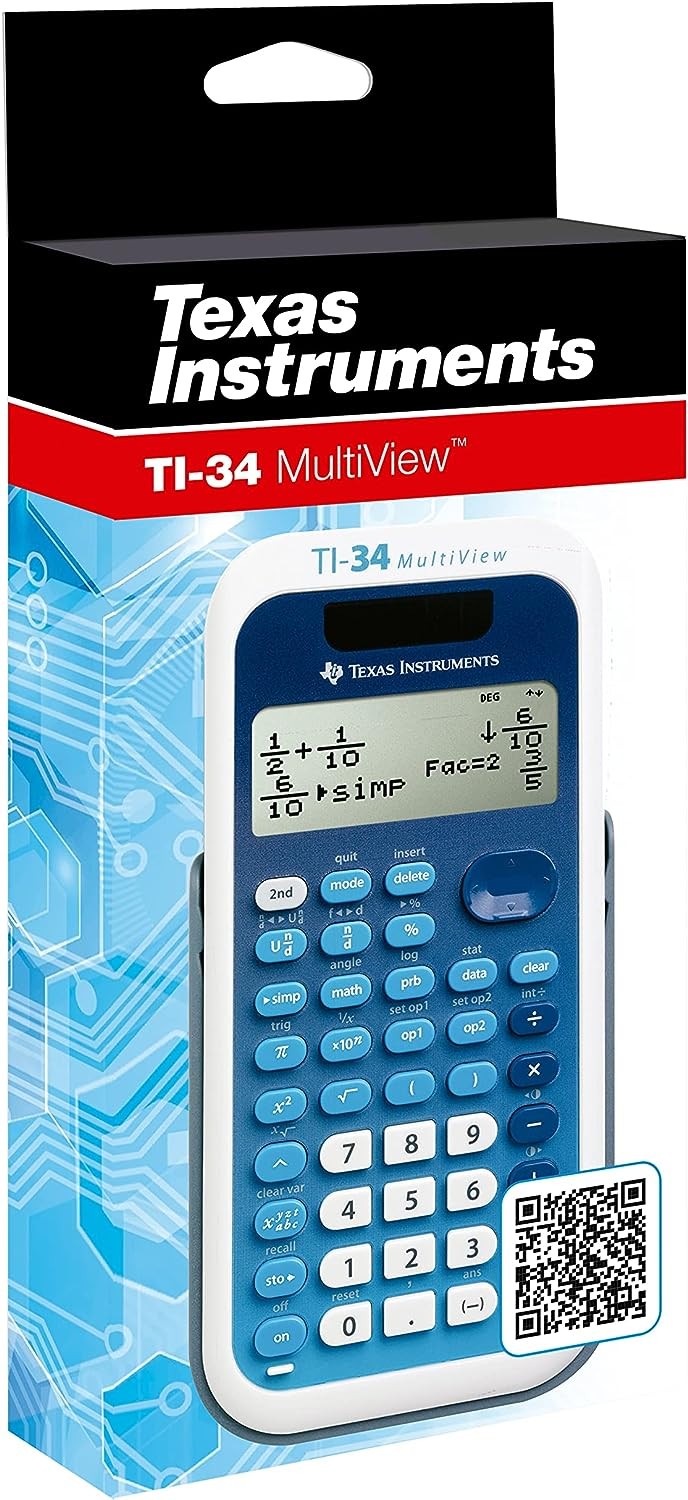 Calcolatrice scientifica Texas Instruments TI-34 MultiView - Calcolatrici -  Esseshop - Il tuo Partner in Informatica, PC e Networking