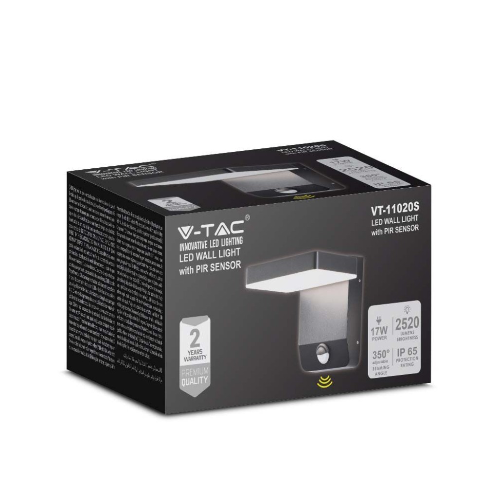 V-TAC Lampada LED da Muro Quadrata 17W 150LM/W Colore Bianco 3000K IP65 -  Led per fontane e giardini - Esseshop - Il tuo Partner in Informatica, PC e  Networking