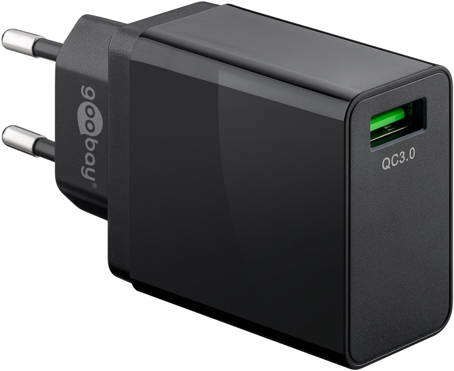 Goobay Caricatore veloce USB 2.4A per accendisigari (nero