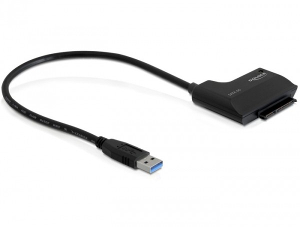 Delock A SATA USB 3.0/USB 2.0 22 Spillo Adattatore Nero