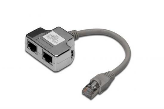 Sdoppiatore rete / telefono per cavo di rete Cat. 5E I-UAD ADAP-C5  Intellinet